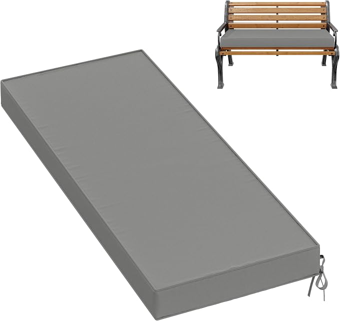 Premium Outdoor Bench Cushions for Patio Furniture 3.5inches Memory Foam Bench by Pakunoda