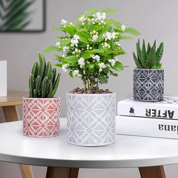 Plant Pots, Set of Indoor Plant pots, Plastic Planter - Image 4