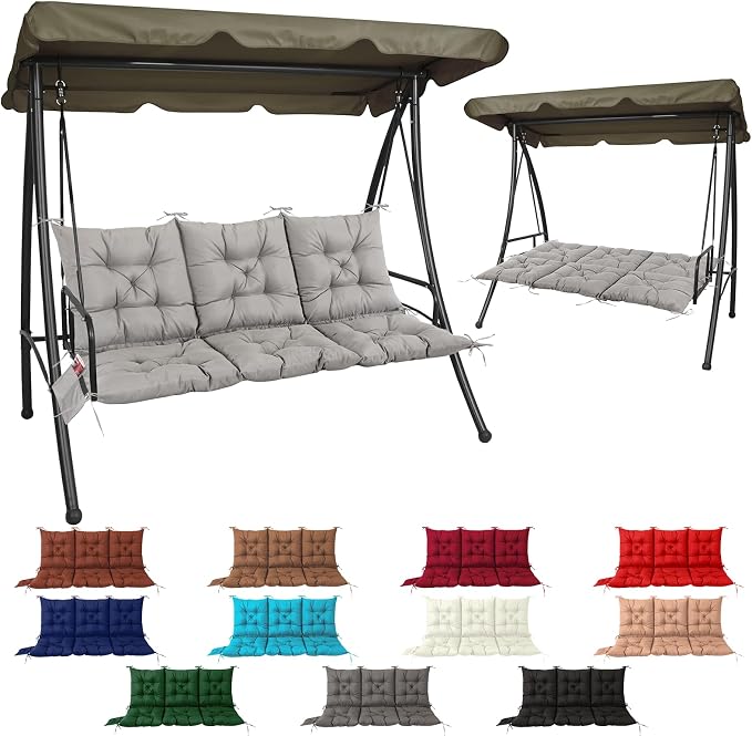 NACATIN 3 Seat Cushion for Outdoor Swing by NACATIN