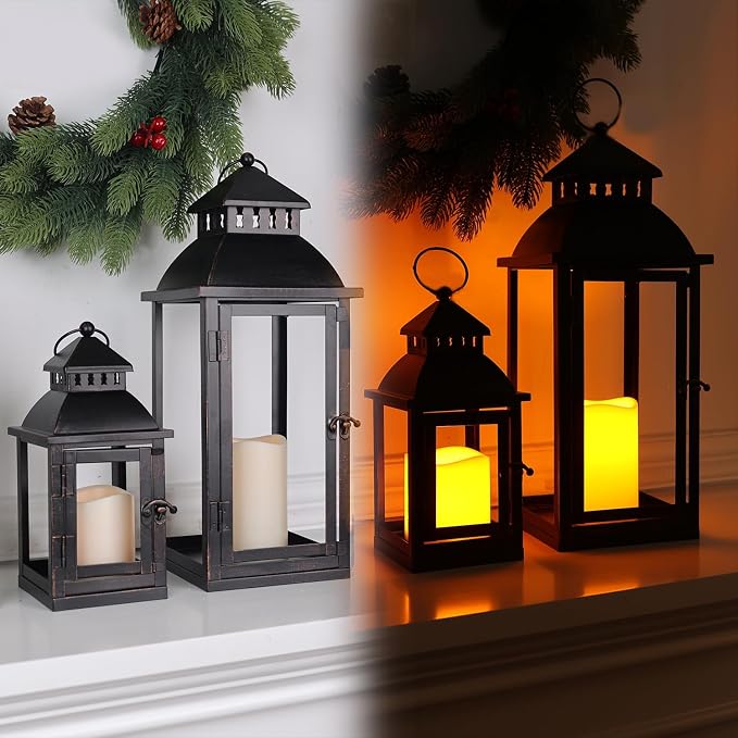 NEEDOMO LED Lanterns Decorative Outdoor&Indoor, Lantern Decor - Image 7