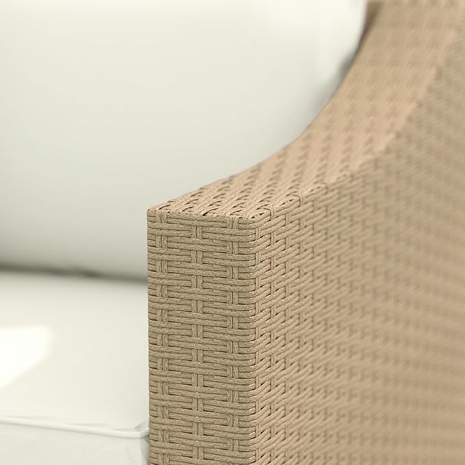 Outsunny 3 Seater Patio Sofa, Wicker Sofa - Image 9