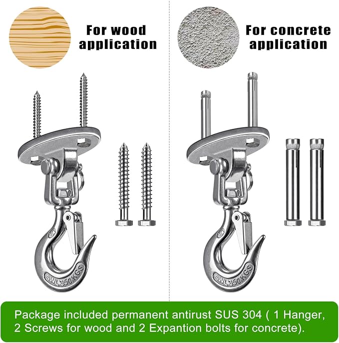 SELEWARE Heavy Duty Ceiling Swing Hanger - Image 6