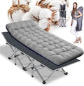 ABORON Camping Cot for Adult 28" Extra Wide, Heavy-Duty 1200D Oxford Cot for by ABORON