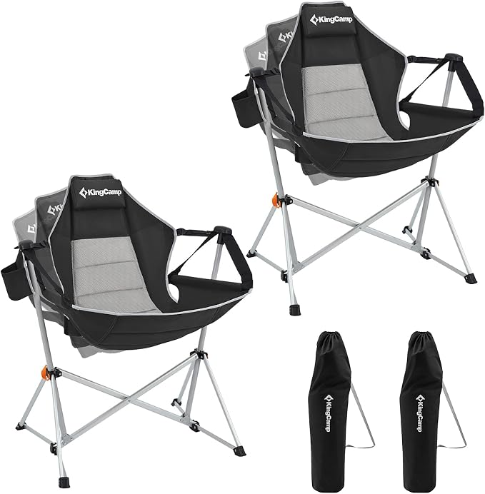 KingCamp Hammock Camping Chair, Swinging Portable Folding Camp Chairs by KingCamp