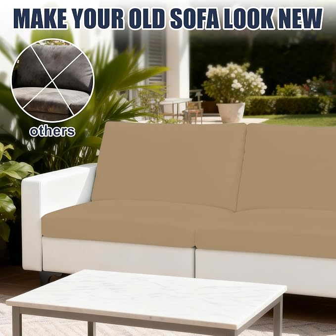 Patio Stretch Cushion Covers, Chair Cushion Covers& Sofa Replacement Slipcovers - Image 5