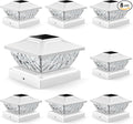 8 Pack Solar Post Cap Lights, 2 Mode Bright Solar Post Lights Outdoor by ENSLI