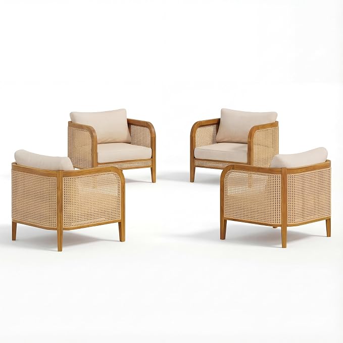 Christopher Knight Home Tilden Bohemian Acacia Wood Lounge Chair Outdoor Set of - Image 6