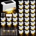 Geelin 32 Pcs Solar Deck Lights Outdoor, Waterproof LED Solar Step Fence Lights by Geelin