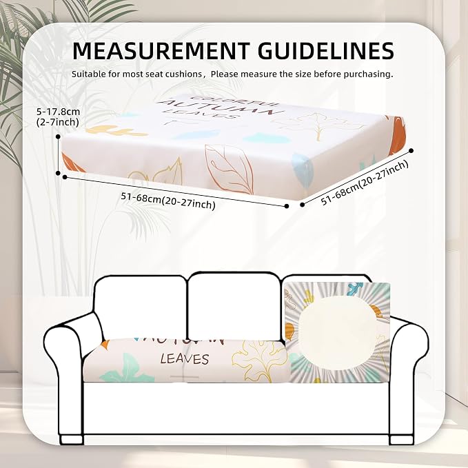 8Pcs Stretch Patio Cushion Covers, Outdoor Couch Covers Replacement, Outdoor - Image 2