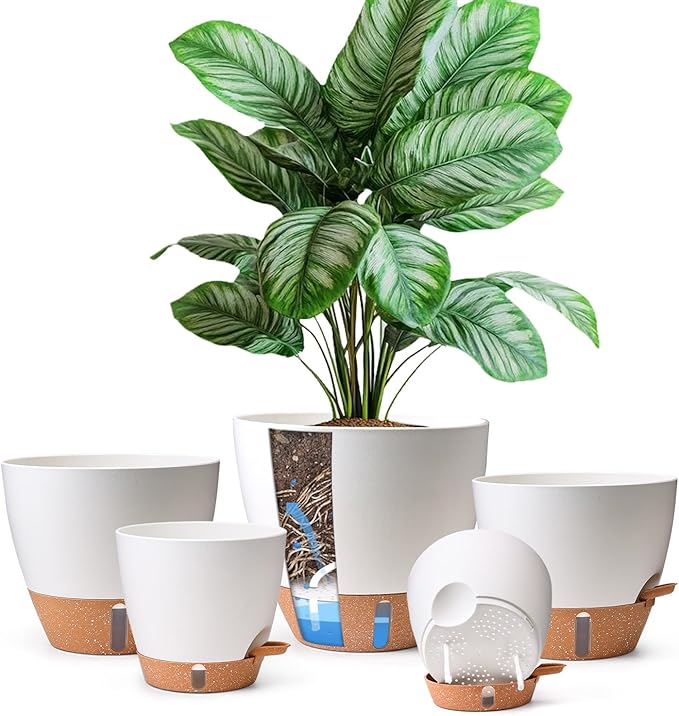 T4U 5 Pack Self Watering Pots by T4U