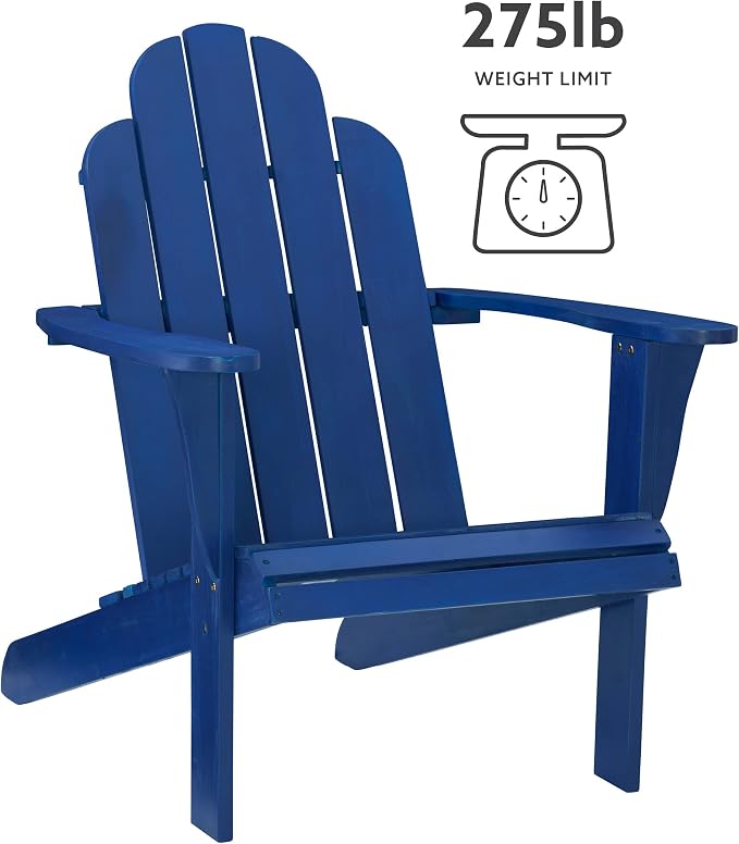 Jayde Blue Adirondack Chair by Linon - Image 14