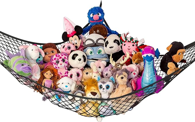 Lilly's Love Stuffed Animal Hammock | Corner Hanging Organizer, Toy Storage by LillysLove