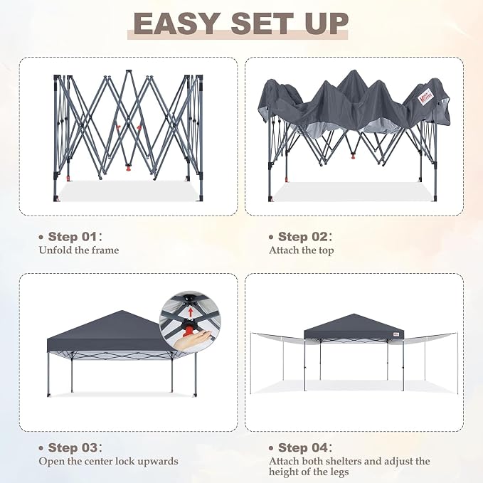 MASTERCANOPY Pop Up 10x10 Canopy Tent - Image 8