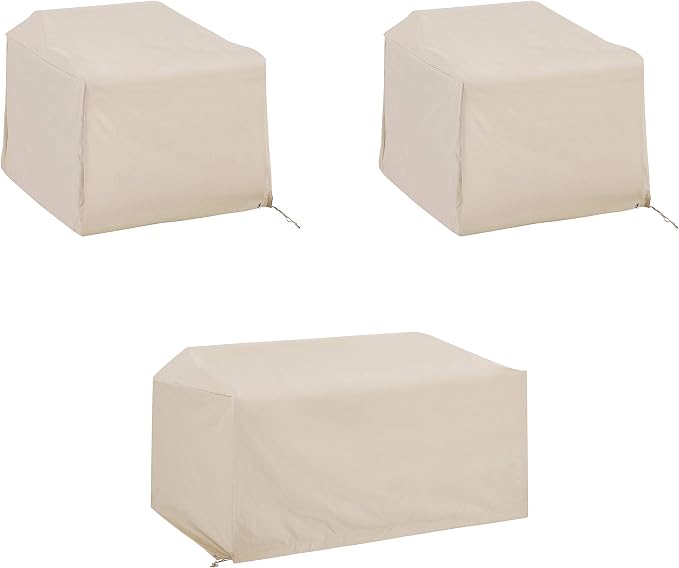 Crosley Furniture Patio Furniture Covers, Waterproof 3-Piece Cover Set by CrosleyFurniture