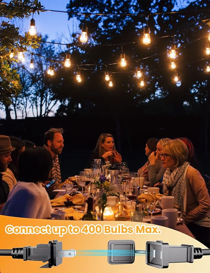 Svater Outdoor Led String Lights 50FT, Patio Lights - Image 5