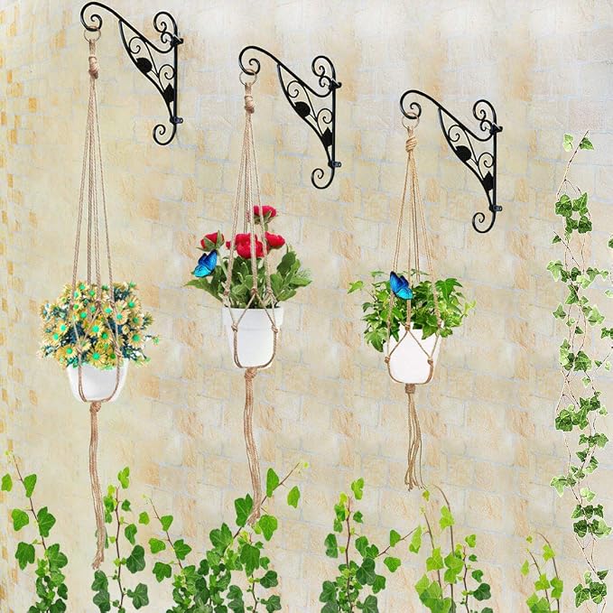 Swpeet 6 Pack 3 Sizes Macrame Hanging Planter Holder Plant Hanger - Image 7