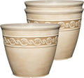 Classic Home and Garden Corinthian Round Planter, Desert Tan by ClassicHomeandGarden