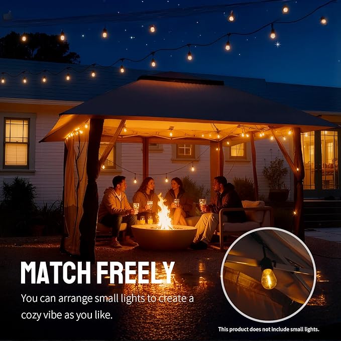 CROWN SHADES 13x13 Pop Up Gazebo, Canopy Tent, Gazebos on Clearance - Image 7
