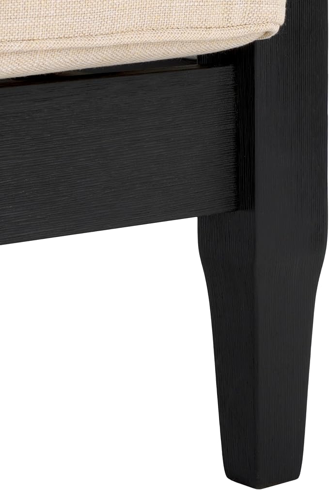 SAFAVIEH Couture Collection Martinique Black Solid Wood Indoor/Outdoor Patio - Image 12
