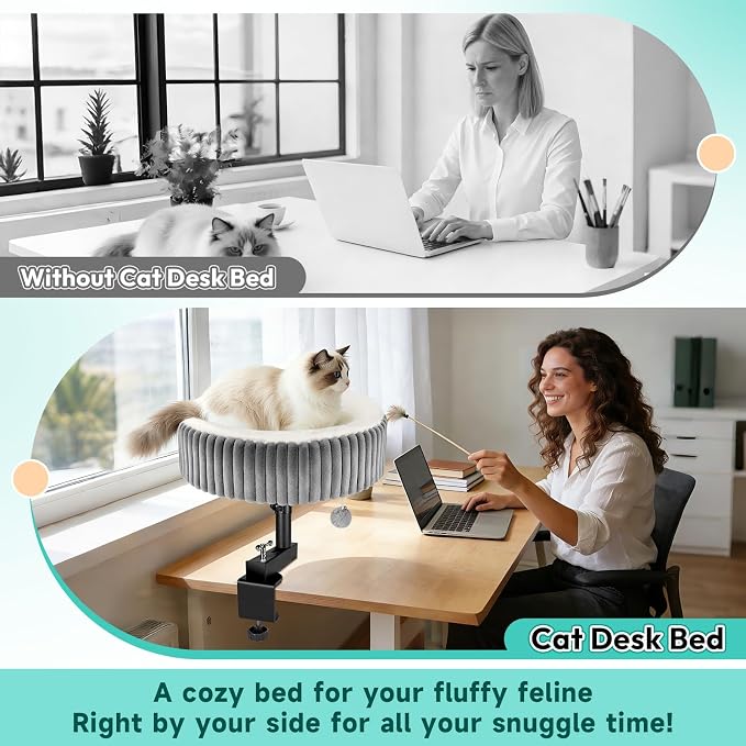 TNELTUEB Cat Desk Bed - Image 2