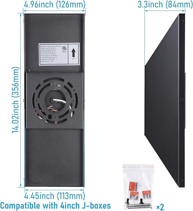 LEONLITE 5CCT Dimmable LED Up Down Wall Light, CRI 90+, IP65 Waterproof - Image 6