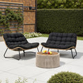 Crestlive Products Outdoor Loveseat 2PCS, Patio Conversation Set, All-Weather by CrestliveProducts