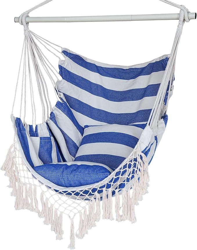 Hammock Chair, Hanging Rope Swing Seat by YAERSI