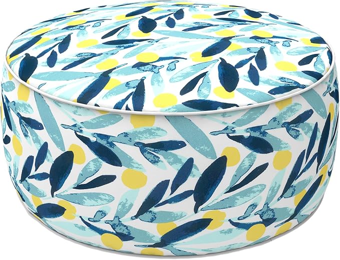 LVTXIII Outdoor/Indoor Inflatable Stool Ottoman, All Weather Patio Footrest Pouf by LVTXIII
