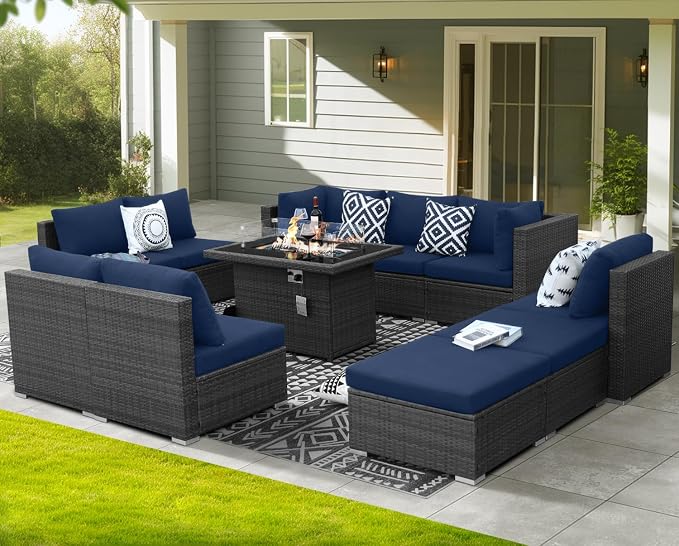 NICESOUL 11 Piece Outdoor Furniture Set - Image 3