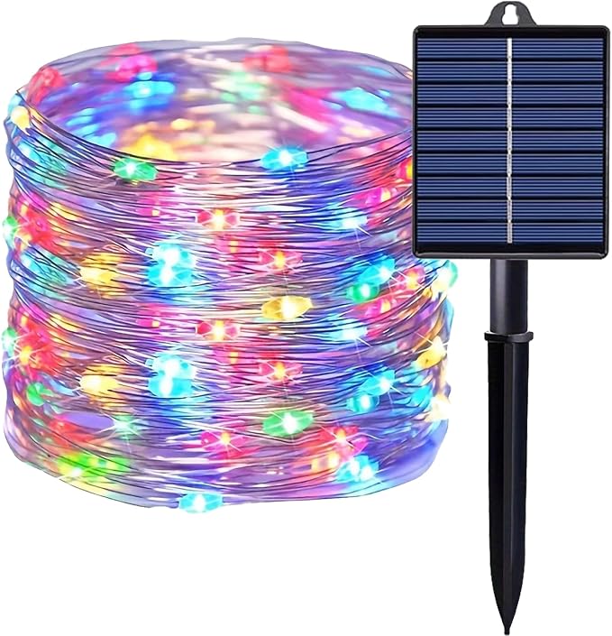 Solar String Lights Outdoor, 106 FT 300 LED Solar Christmas Fairy Lights by Unknown