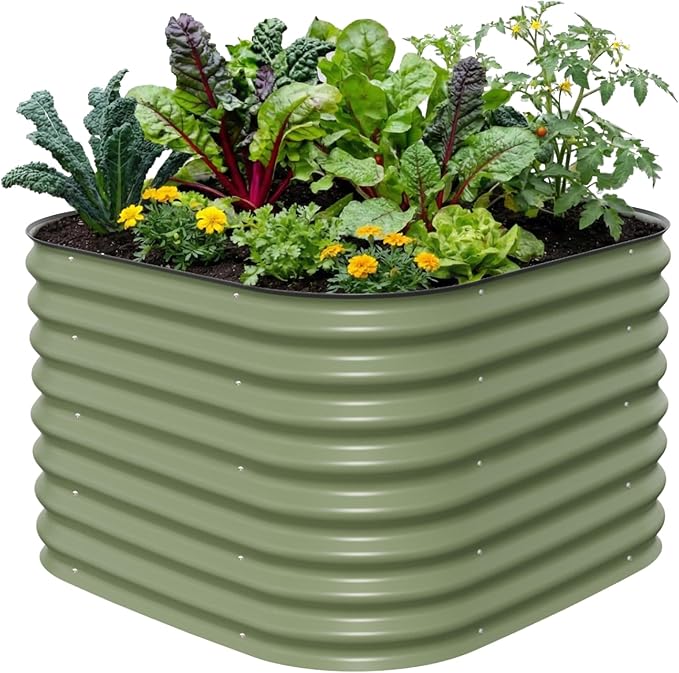 Vego garden 26" Extra Tall Raised Garden Bed Kits, 4 in 1 Modular Raised by VegoGarden