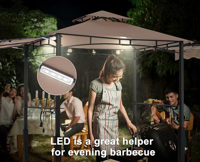 ABCCANOPY Grill Gazebo with 2 Side Awnings - Image 7