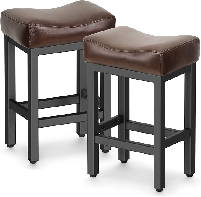 Counter Height Bar Stools Set of 2, 24 Inch Barstools - Image 9