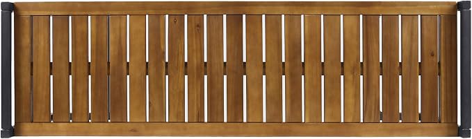 Christopher Knight Home Noel Outdoor Industrial Acacia Wood and Iron Bench - Image 9