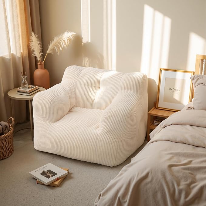 Pamapic 32" Bean Bag Chair, Single Sofa, Ultra Soft Dutch Velvet, Fluffy by Pamapic