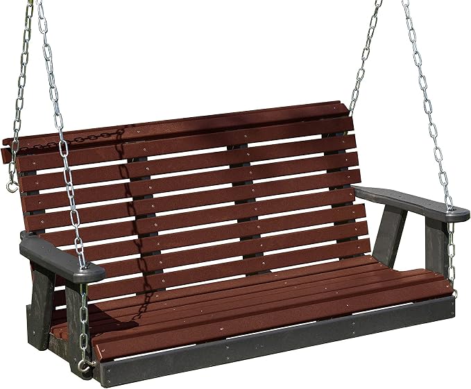 Poly Lumber Wood 5FT Porch Swing Amish Craftsmandship Made in USA HDPE by Unknown