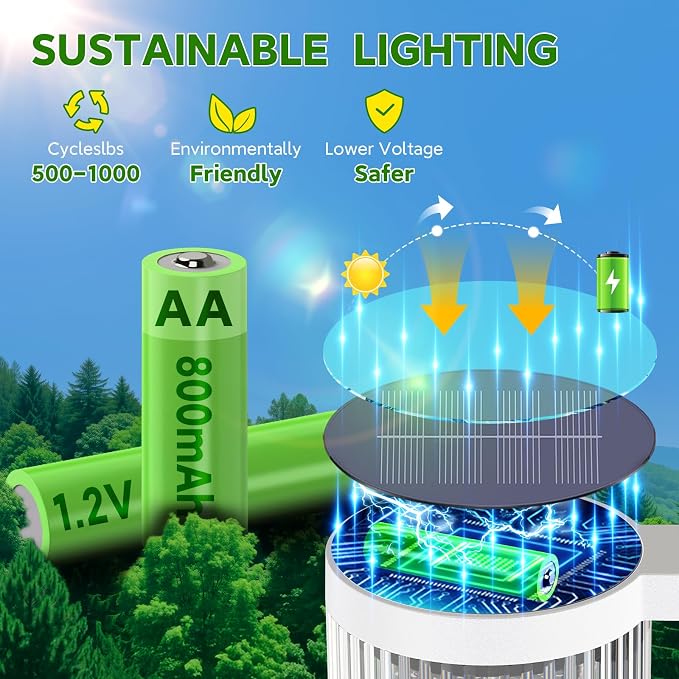 Solar Pathway Lights Outdoor, 6 Pack Upgraded Outdoor Solar Lights - Image 4