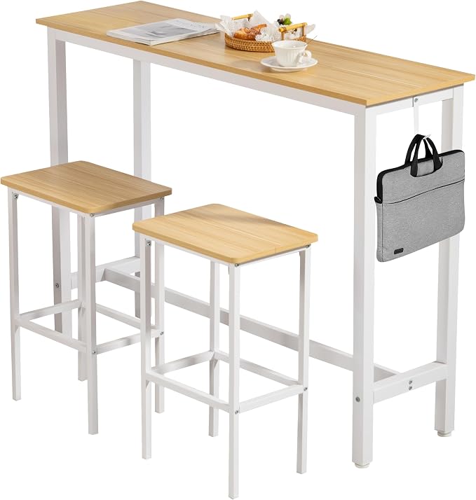 Finnhomy 52.7" Industrial Bar Table Set by Finnhomy
