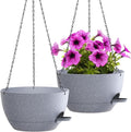 WOUSIWER Self Watering Hanging Planters, 2 Pack 12'' Plastic Pots by WOUSIWER