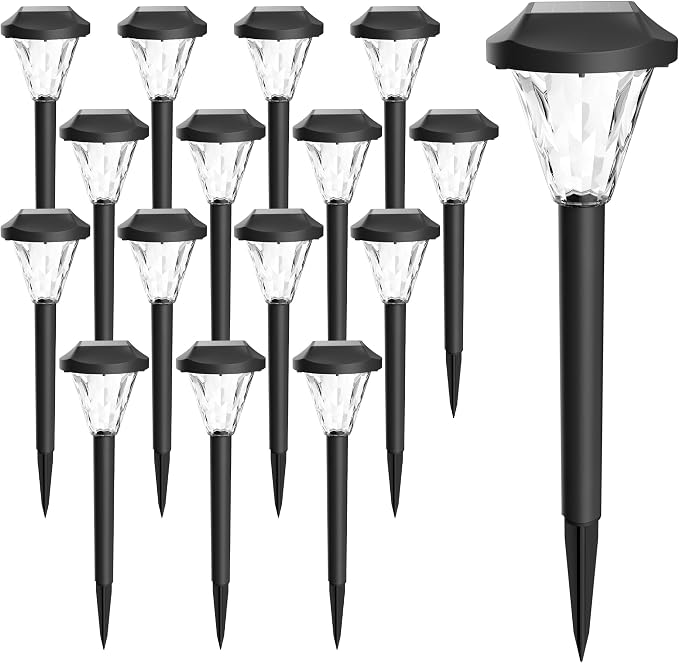 GIGALUMI 16 Pack Solar Lights Outdoor Waterproof, Outdoor Solar Lights - Image 7