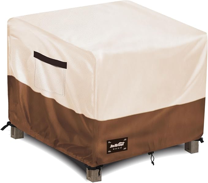 JinHrtoyi Patio Square Table Cover, 22Wx22Dx18H Inches 100% Waterproof Heavy by JinHrtoyiFurnitureCovers