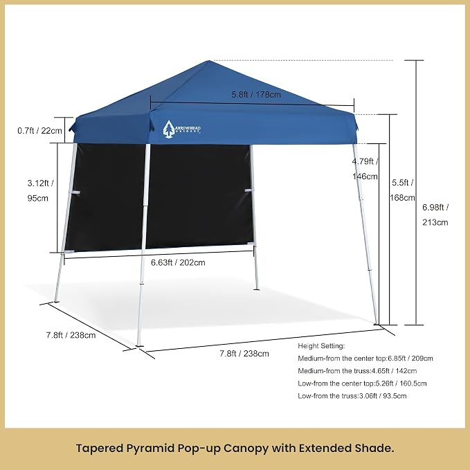 ARROWHEAD OUTDOOR 6'x6' Backpack Pop-up Canopy - Image 8