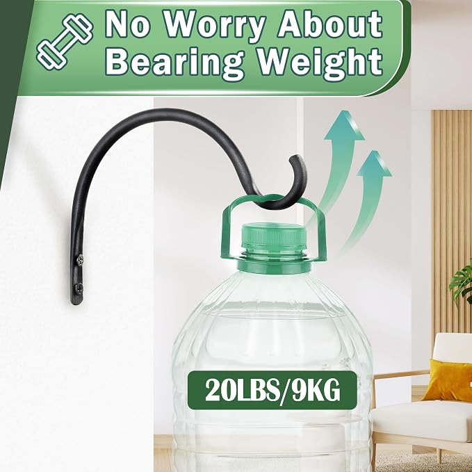 Qiang Ni Hanging Plant Bracket Hooks: 5.5 Inch Wall Plant Hook Planters and - Image 3