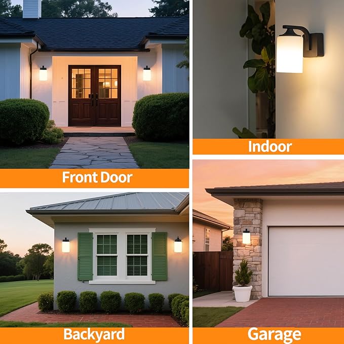 Outdoor Wall Lamp, Waterproof and Anti-Rust Aluminium Modern Wall Light Fixture - Image 6