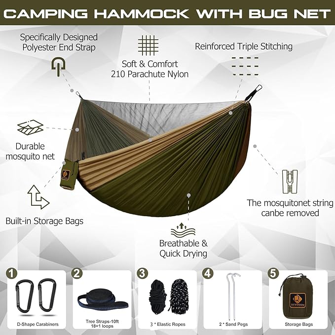 Camping Hammock, Portable Hammocks - Image 2