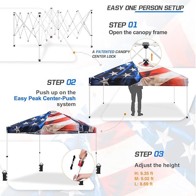 EAGLE PEAK Pop Up Canopy Tent - Image 2