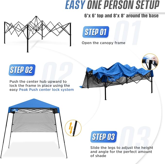 EAGLE PEAK 8x8 Pop Up Canopy Tent - Image 6