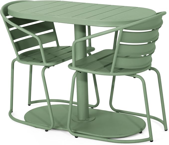 Christopher Knight Home Adley Outdoor Bistro Set, 3-Piece Bistro Table and - Image 9