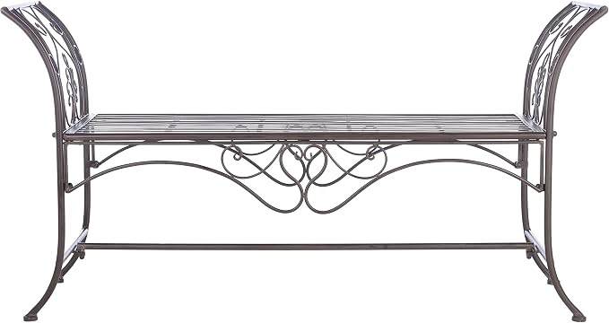 Safavieh PAT5016B Outdoor Collection Adina Rustic Brown Wrought Iron 51-inch by SAFAVIEH