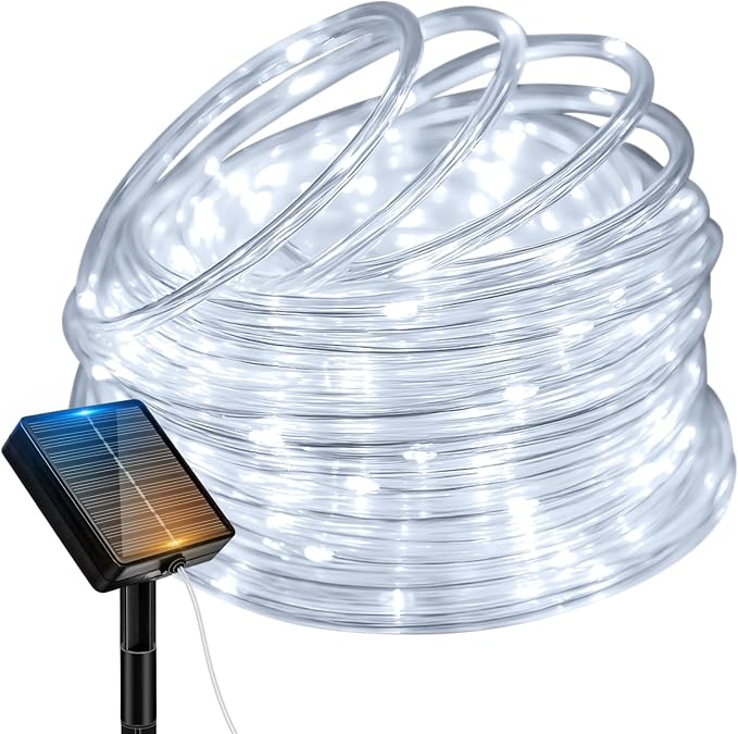 btfarm Solar Rope Lights Outdoor, 120LED 46FT Solar String Lights Outside by btfarmdecorativelighting